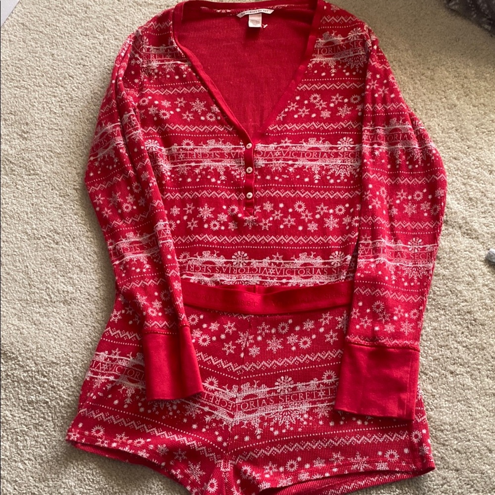 Victoria secret medium Christmas PJ’s - Picture 2 of 6